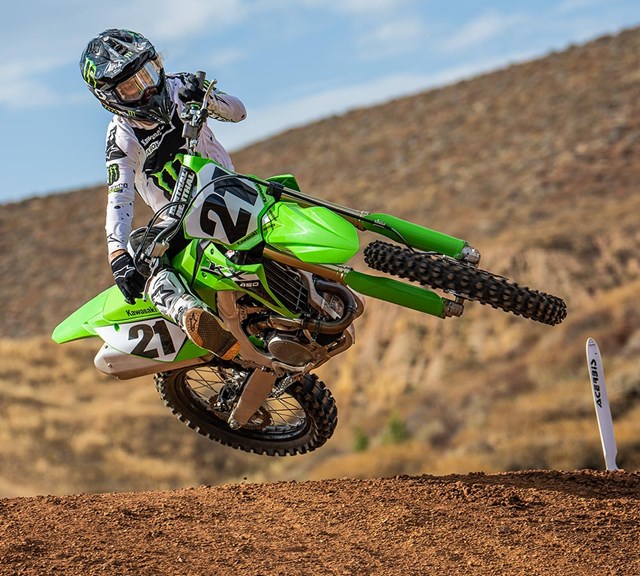 Image of 2024 KX450 in action