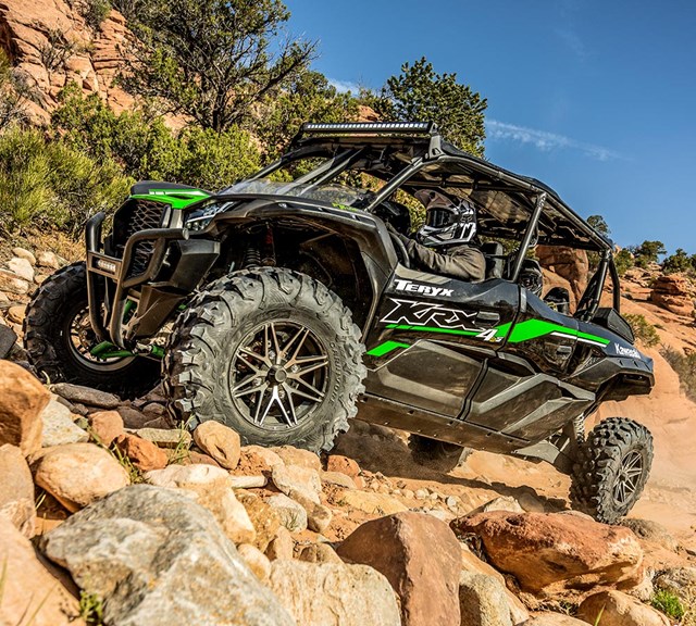 Image of 2024 TERYX KRX4 1000 eS in action