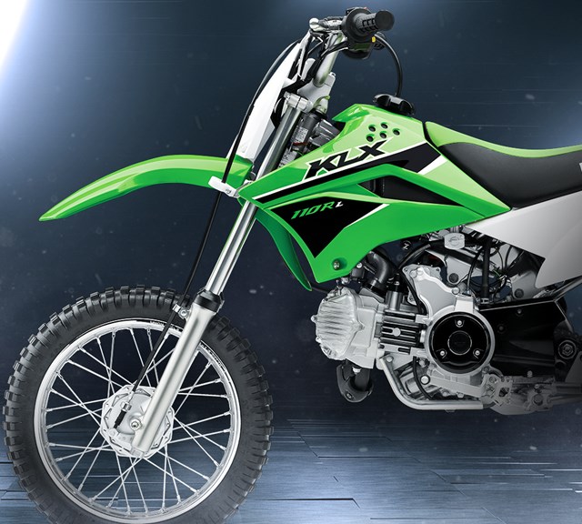 Image of 2023 KLX110R L in action