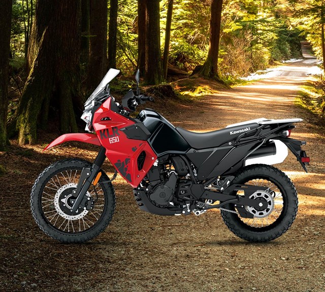 Image of 2024 KLR650 in action