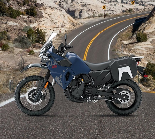 Image of 2024 KLR650 ADVENTURE in action